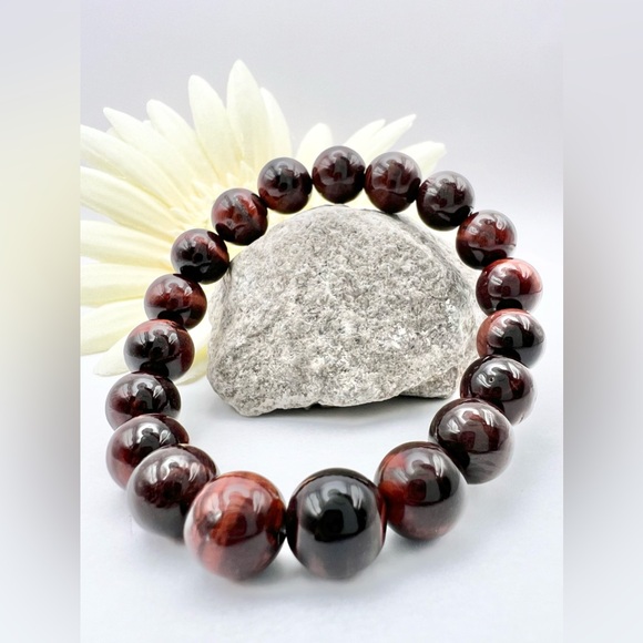 RED TIGER EYE BRACELET - Picture 7 of 7